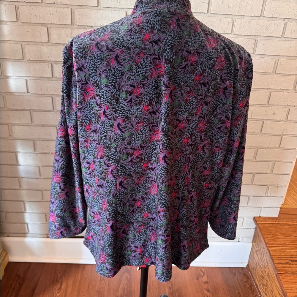 Vintage Wai Wah Fashion Brocade Jacket – Size 17 - Picture 3 of 9